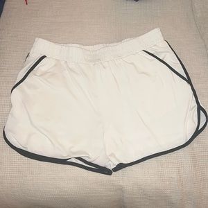 White Track Shorts